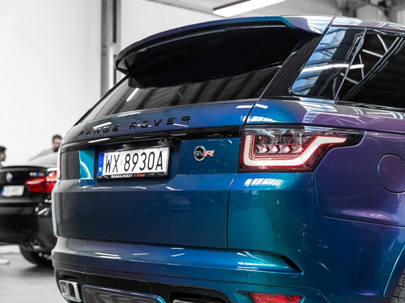 Land Rover Range Rover Sport SVR 5.0 Supercharged V8 575KM. Spectral Blue SVO! Bezwypadkowy. FV23%. II (2013-)
