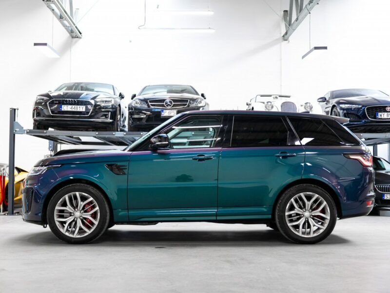 Land Rover Range Rover Sport SVR 5.0 Supercharged V8 575KM. Spectral Blue SVO! Bezwypadkowy. FV23%. II (2013-)