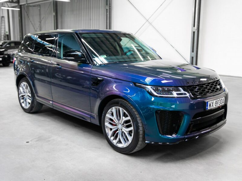 Land Rover Range Rover Sport SVR 5.0 Supercharged V8 575KM. Spectral Blue SVO! Bezwypadkowy. FV23%. II (2013-)