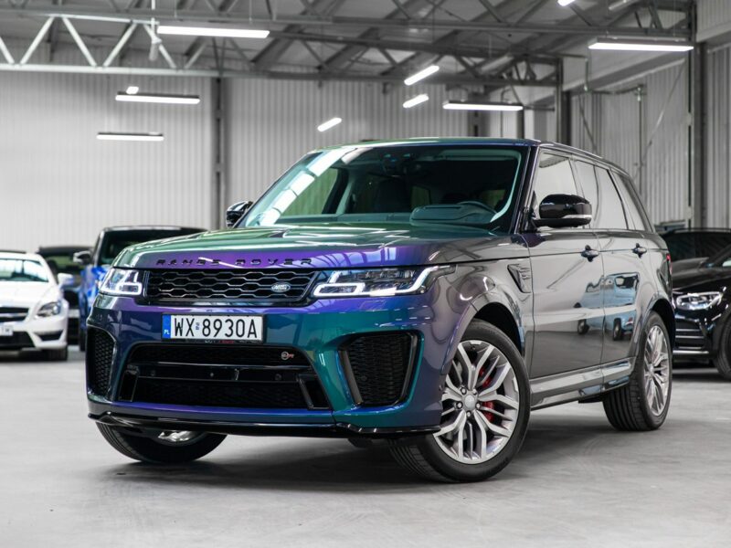 Land Rover Range Rover Sport SVR 5.0 Supercharged V8 575KM. Spectral Blue SVO! Bezwypadkowy. FV23%. II (2013-)