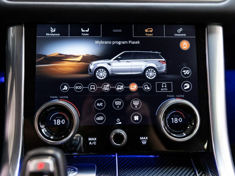 Land Rover Range Rover Sport SVR 5.0 Supercharged V8 575KM. Spectral Blue SVO! Bezwypadkowy. FV23%. II (2013-)