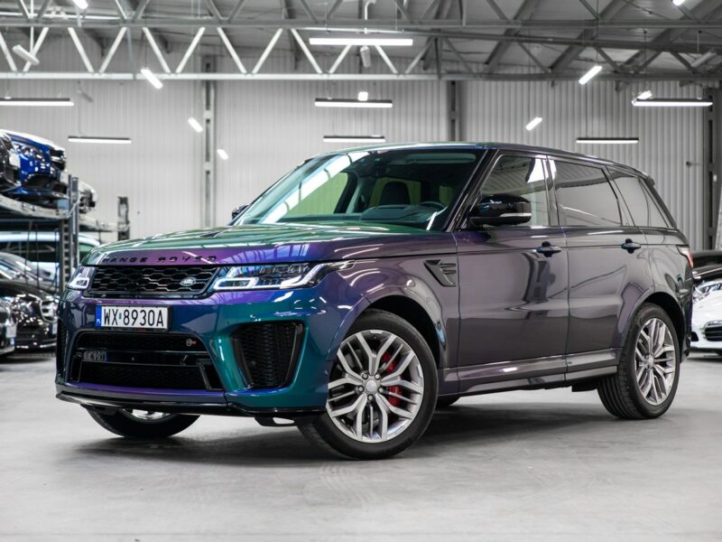 Land Rover Range Rover Sport SVR 5.0 Supercharged V8 575KM. Spectral Blue SVO! Bezwypadkowy. FV23%. II (2013-)