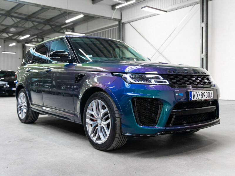 Land Rover Range Rover Sport SVR 5.0 Supercharged V8 575KM. Spectral Blue SVO! Bezwypadkowy. FV23%. II (2013-)