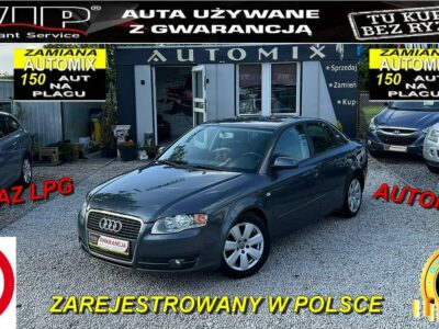 Audi A4 AUTOMAT ,SEDAN * 2.0 benz Z LPG *N.Rozrząd Zadbany / Możliwa zamiana B7 (2004-2007)