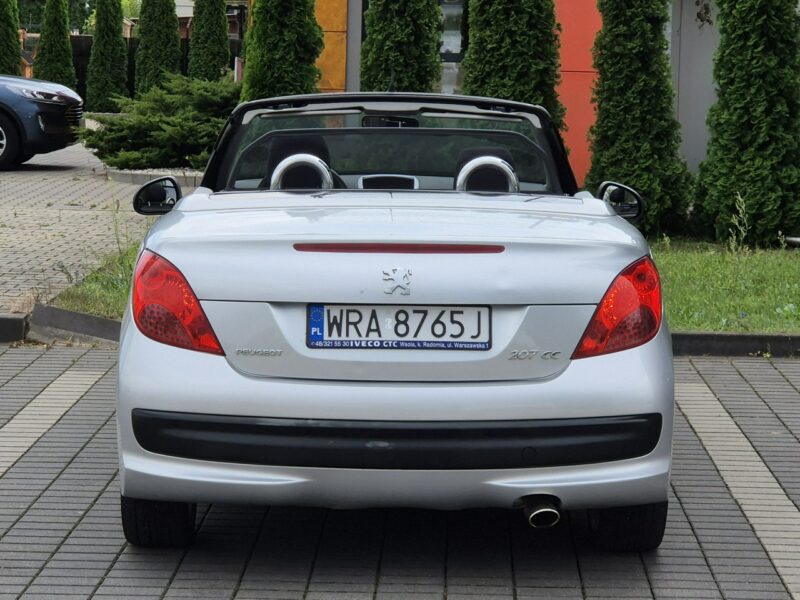 Peugeot 207 CC 1.6B, 2008r, Przebieg 132tyś, El. Dach,