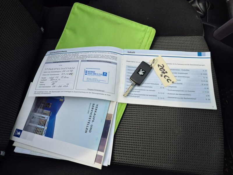 Peugeot 207 CC 1.6B, 2008r, Przebieg 132tyś, El. Dach,