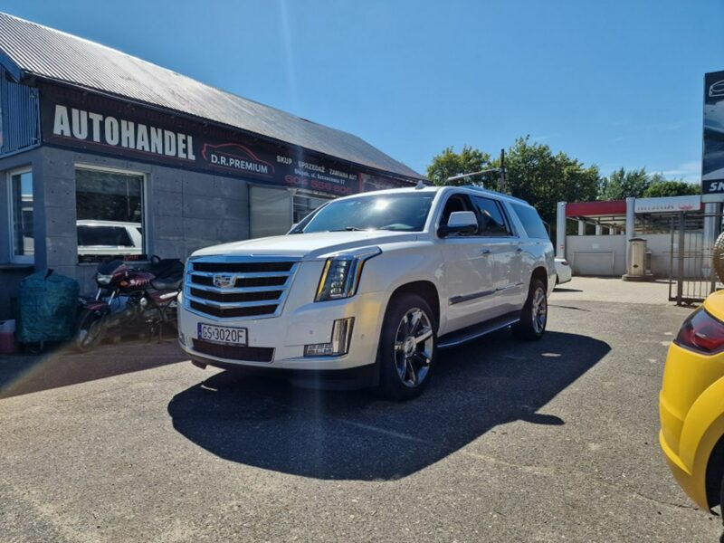 Cadillac Escalade 6.2 Benzyna V8 410 KM, 4x4, DVD, 3 Monitory, Full LED, Kamery 360, Hak IV (2015-)