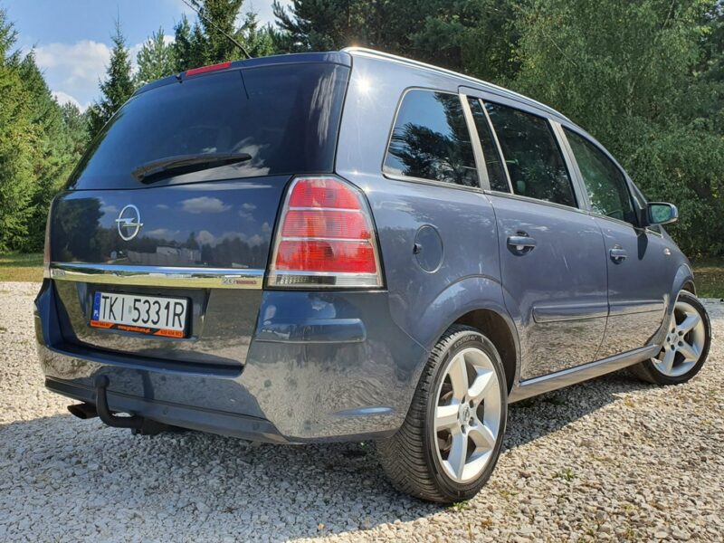 Opel Zafira 2.0 TURBO 200KM # NAVI # Climatronic # Parktronic # Skóra # 7 Osobowa B (2005-2011)
