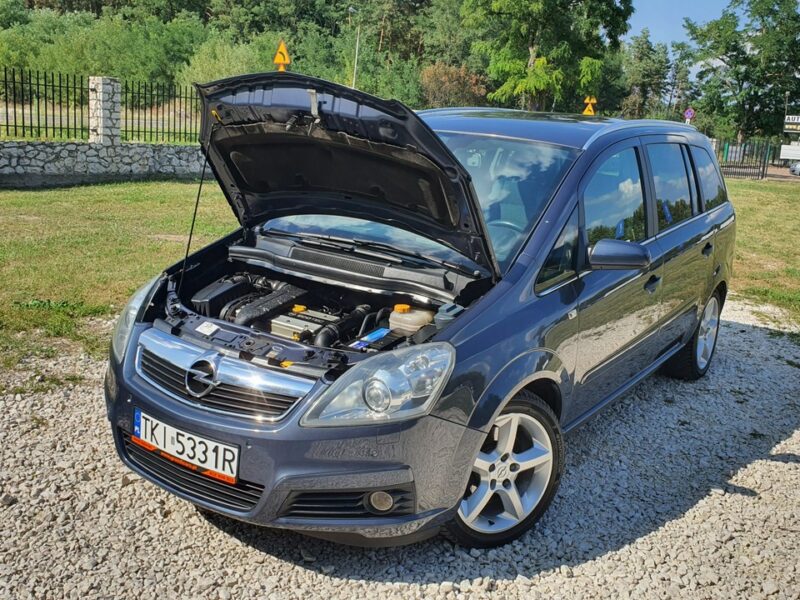 Opel Zafira 2.0 TURBO 200KM # NAVI # Climatronic # Parktronic # Skóra # 7 Osobowa B (2005-2011)