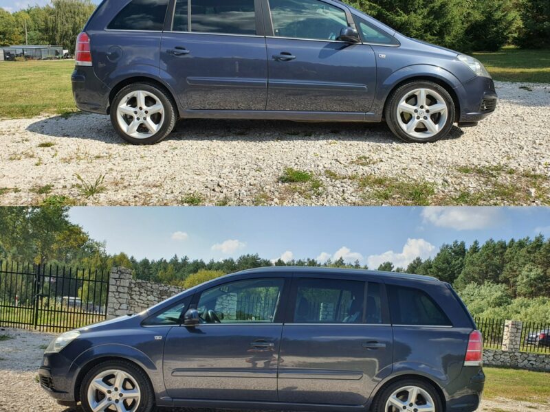 Opel Zafira 2.0 TURBO 200KM # NAVI # Climatronic # Parktronic # Skóra # 7 Osobowa B (2005-2011)