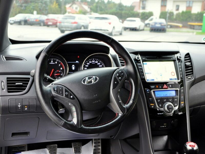 Hyundai i30 1.6Turbo(186KM)*Xenon*Led*Navi*Kamera*Skóry*Grzana Kierow.*Alu18"ASO II (2012 - 2016)