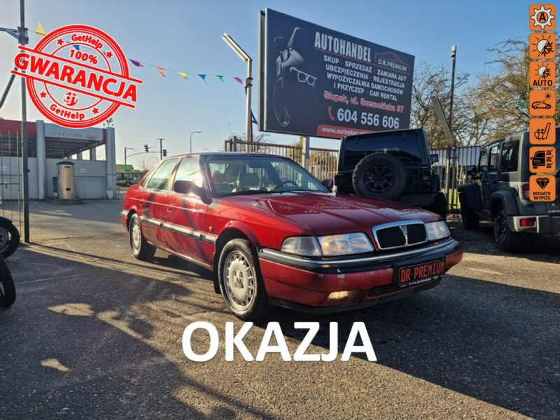 Rover 827 2.7 Benzyna V6 169 KM, Skóra, Automat, Klima, Alufelgi, UNIKAT ZAMIANA