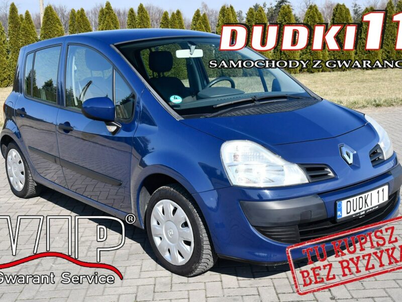 Renault Modus 1,2benz DUDKI11 Klimatyzacja,Serwis,2 Kompl.Kół.kredyt.OKAZJA