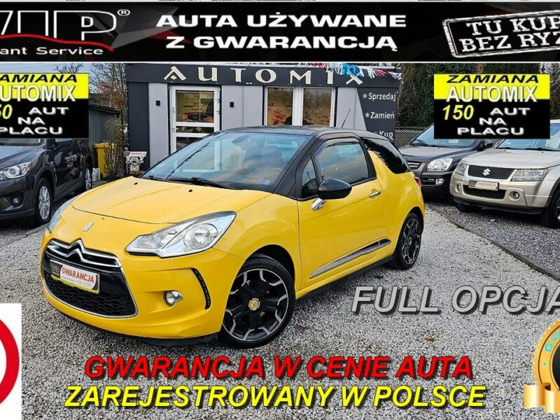 Citroen DS3 FULL OPCJA !Najlepszy 1,6 HDI 112KM ,naVI.GwaRanCja / Możliwa zamiana