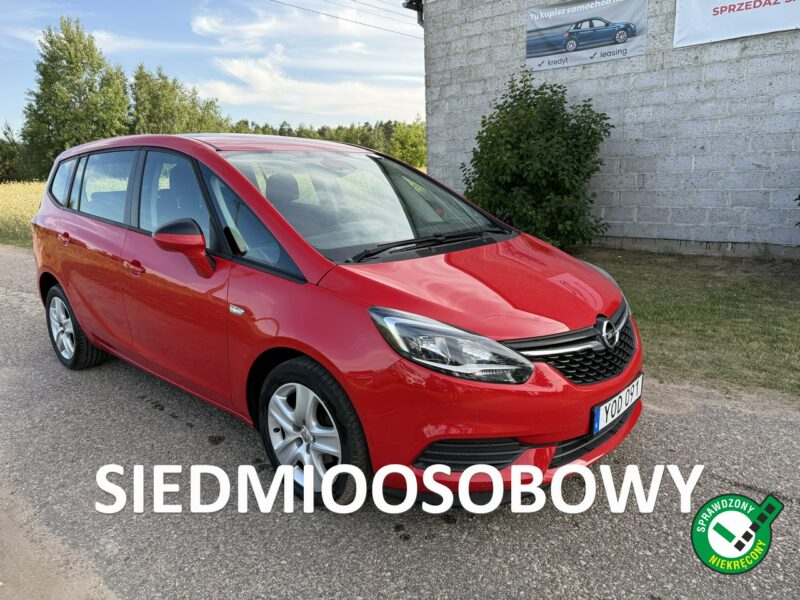 Opel Zafira 1.6T 150KM LPG 2017r 105 tys przebieg 7 osobowa C (2011-)