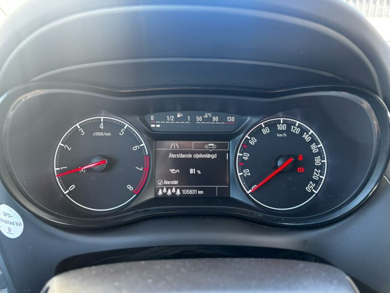 Opel Zafira 1.6T 150KM LPG 2017r 105 tys przebieg 7 osobowa C (2011-)