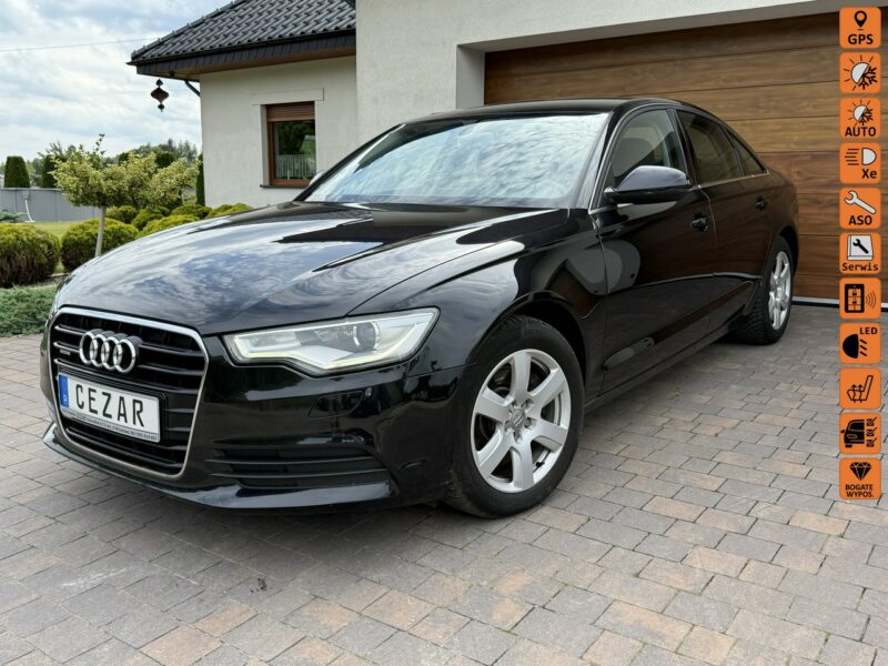 Audi A6 3.0 tdi 245KM quattro z Niemiec bezwypadkowa sedan zadbana ledy xenon C7 (2011-)