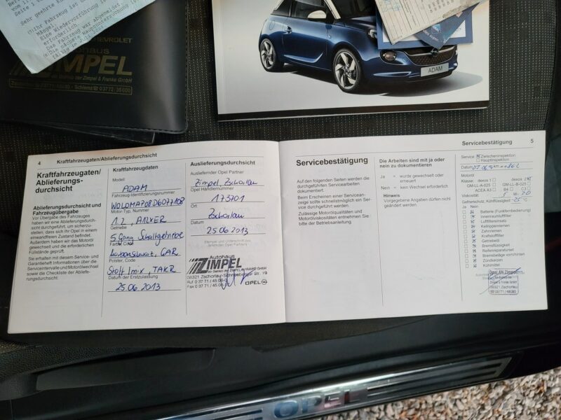 Opel Adam 1.2 70 KM 100% Przebieg ASO TUV 100% Bezwypadek Zapraszamy !!!