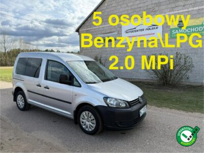 Volkswagen Caddy 2.0 MPI 109 KM 5 osobowy Nowa instalacja LPG III (2004-)