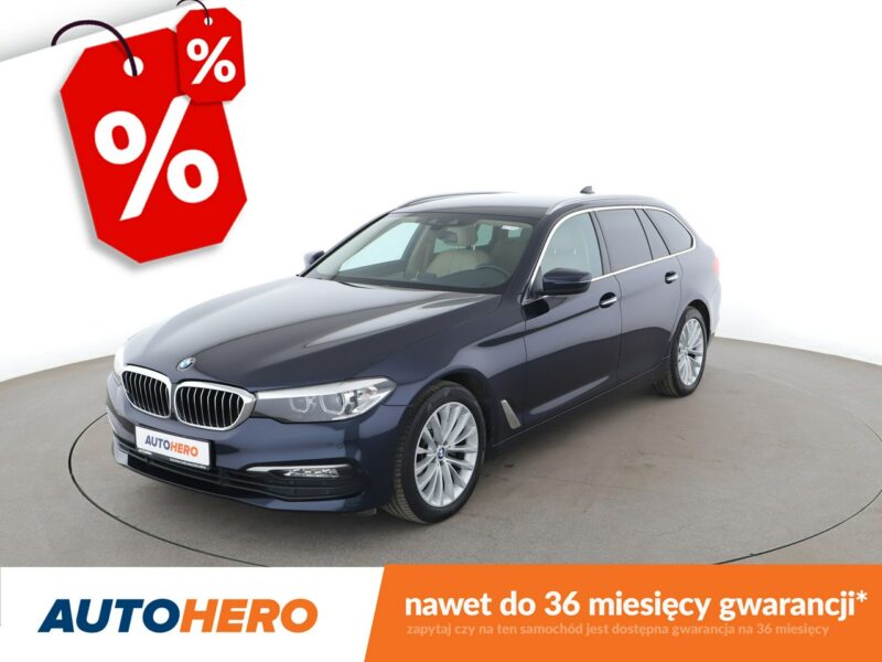 BMW 520 20d Automat Klimatronik Navi Tempomat Beżowa Skóra ElFotele Kamera PDC G30/G31 (2017-2023)
