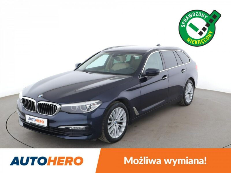 BMW 520 20d Automat Klimatronik Navi Tempomat Beżowa Skóra ElFotele Kamera PDC G30/G31 (2017-2023)