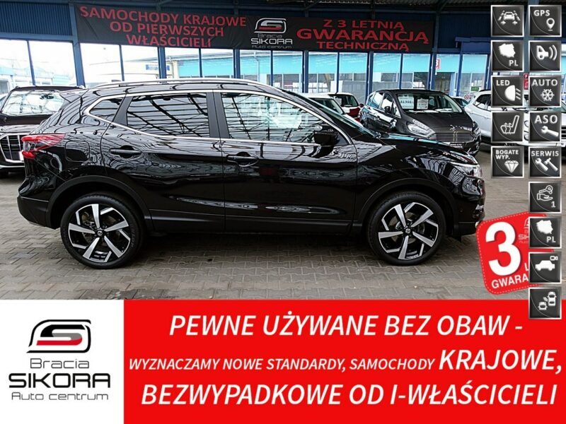 Nissan Qashqai TEKNA+Led+PANORAMA+Skóra+Navi+Kamera 360 GWARANCJA 1wł Kraj Bezwypad II (2013-2021)