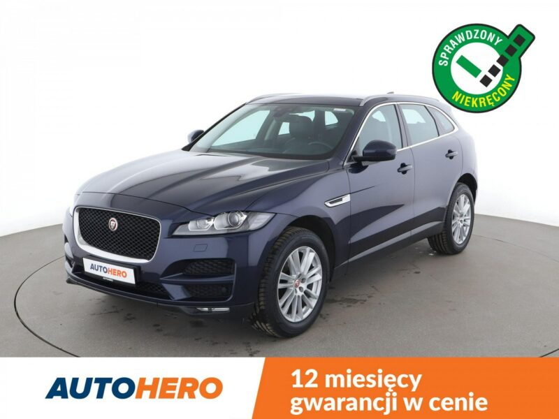 Jaguar F-PACE 20d Automat AWD Portfolio Panorama Tempomat Skóra Bi-Xenon Kamera PDC