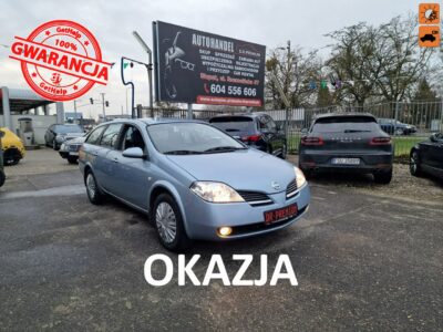 Nissan Primera 1.8 Benzyna 115 KM, Klimatyzacja, Kamera Cofania, Dwa Klucze P12 (2001-2007)