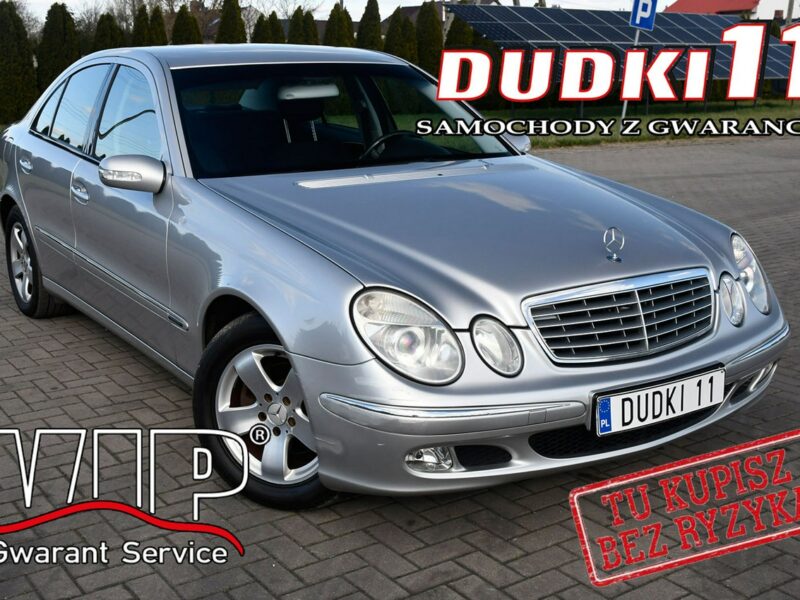 Mercedes E 240 2,6Benz DUDKI11 Automat,Tempomat.El.szyby.2 Komp.Kół.kredyt.OKAZJA W211 (2002-2009)