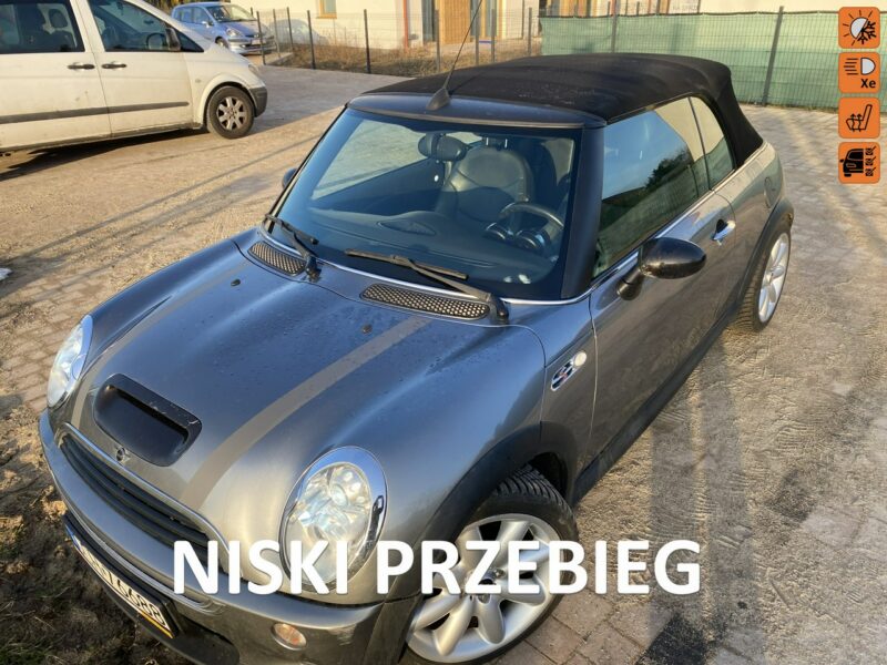Mini Cooper S S 170KM, cabrio, skóry, symboliczny przebieg, klimatyzacja, ksenony