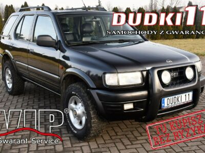 Opel Frontera 2,2benz DUDKI11 Skóry,Serwis,Reduktor,Manual,Hak.Nowe Opony B (1998-2004)
