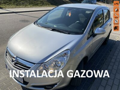 Opel Corsa 1,2b. 5d, LPG, klimatyzacja , butla na 10 lat, opony wielosez, Isofix D (2006-2014)