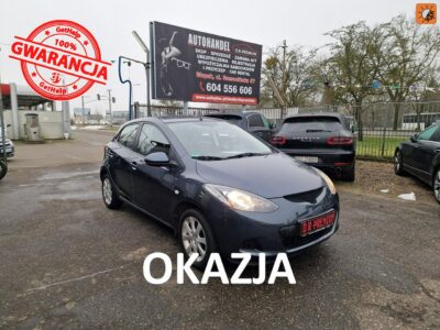 Mazda 2 1.4 Benzyna 84 KM, Klimatyzacja, Alufelgi, Isofix, Dwa Klucze, II (2007-2014)