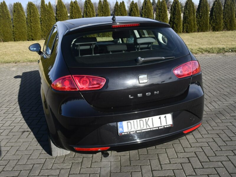 Seat Leon 1.6MPI Benz. DUDKI11 Klimatyzacja.El.szyby.Centralka.Alu,Tempomat II (2005-2012)