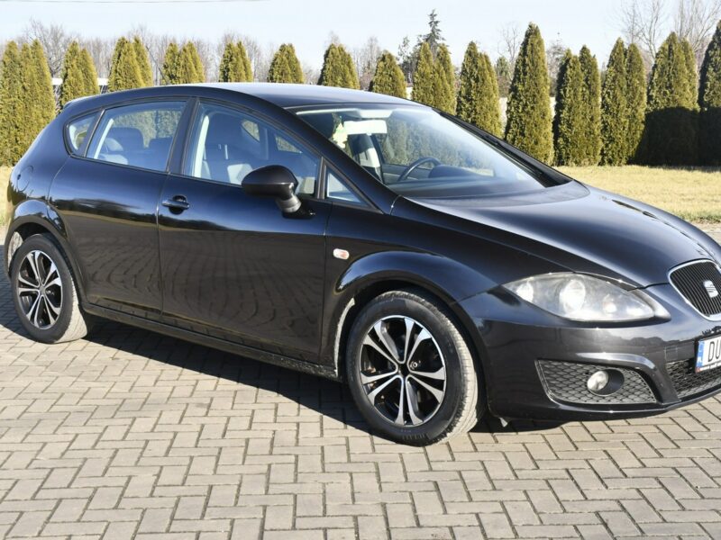 Seat Leon 1.6MPI Benz. DUDKI11 Klimatyzacja.El.szyby.Centralka.Alu,Tempomat II (2005-2012)
