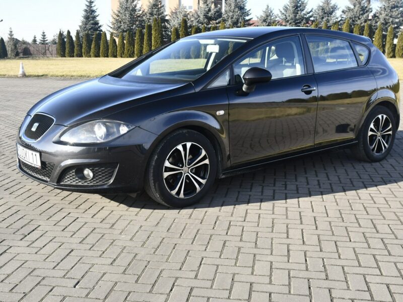 Seat Leon 1.6MPI Benz. DUDKI11 Klimatyzacja.El.szyby.Centralka.Alu,Tempomat II (2005-2012)