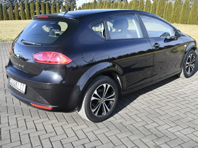 Seat Leon 1.6MPI Benz. DUDKI11 Klimatyzacja.El.szyby.Centralka.Alu,Tempomat II (2005-2012)