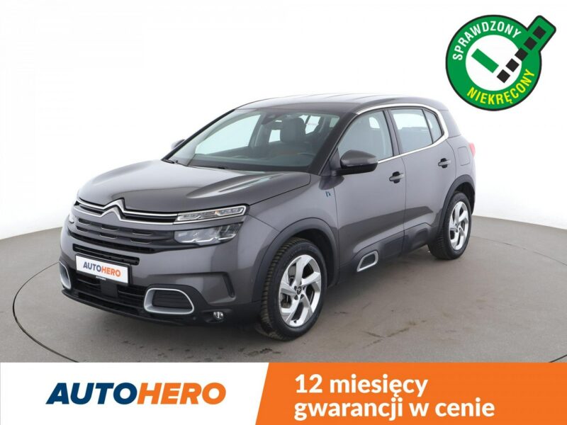 Citroen C5 Aircross 1.6 PHEV Automat Klimatyzacja Tempomat Nawigacja Asystenci Kamera LED
