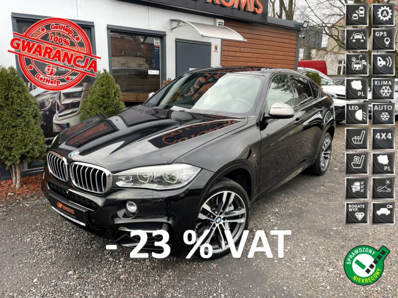 BMW X6 M50 LED, Klima, Navi, Akt. Tempomat, Asystenci, Kamera 360, Ambiente, USB F16 (2014-)