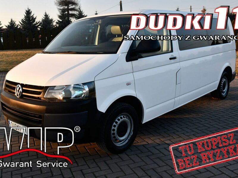 Volkswagen Transporter 2,0TDI DUDKI11 9 Osobowe, Centralka,El.szyby.kredyt.OKAZJA T5