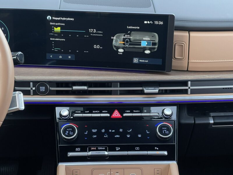 Hyundai Santa Fe 1.6 T-GDI HEV 4WD 215KM 5os. Platinum Sun Tech - demo dostępne od ręki generacja IV