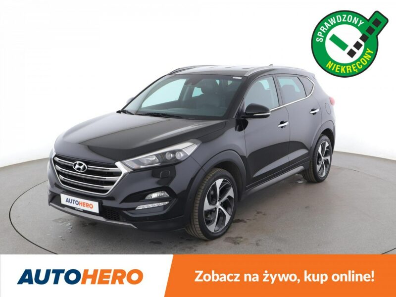 Hyundai Tucson Premium automat 4WD 185KM skóra grzane+wentyl.fotele navi kamera LED III (2015-2020)