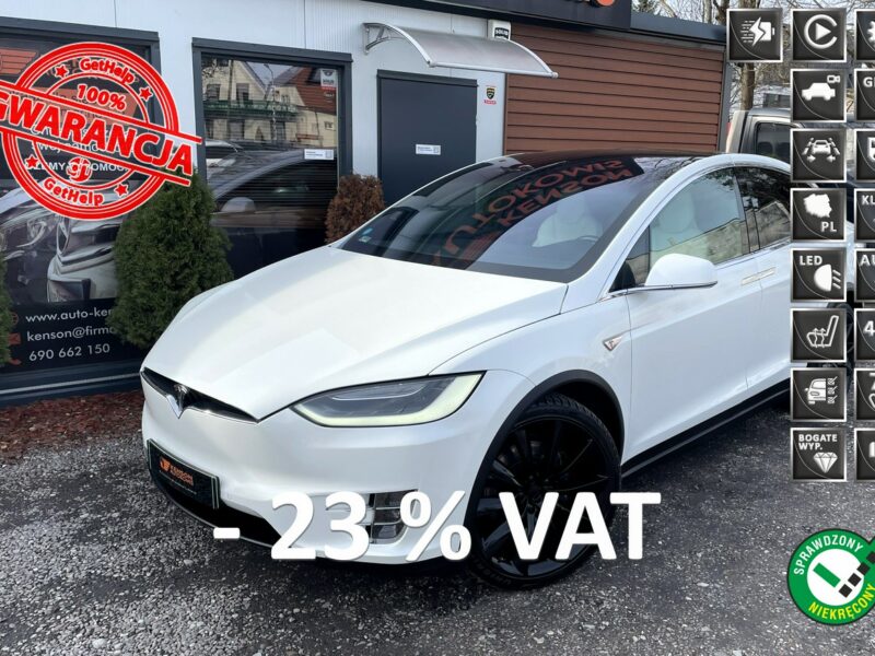 Tesla Model X X 75D Allradantrieb, 6x Podrzewane fotele, Zasięg 300 Km, LED, 4x4