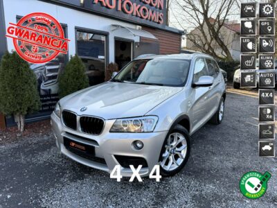 BMW X3 LED, Klima, Navi, Temp, Asystent Pasa, 4x Grzane Fotele/Kierownica,USB F25 (2010-)