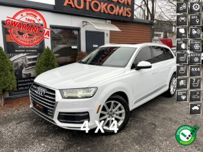 Audi Q7 7-Osobowa, 4x4, HAK, LED, Klima, Navi, Tempomat, Asystent, Wentyle,USB III (2015-)