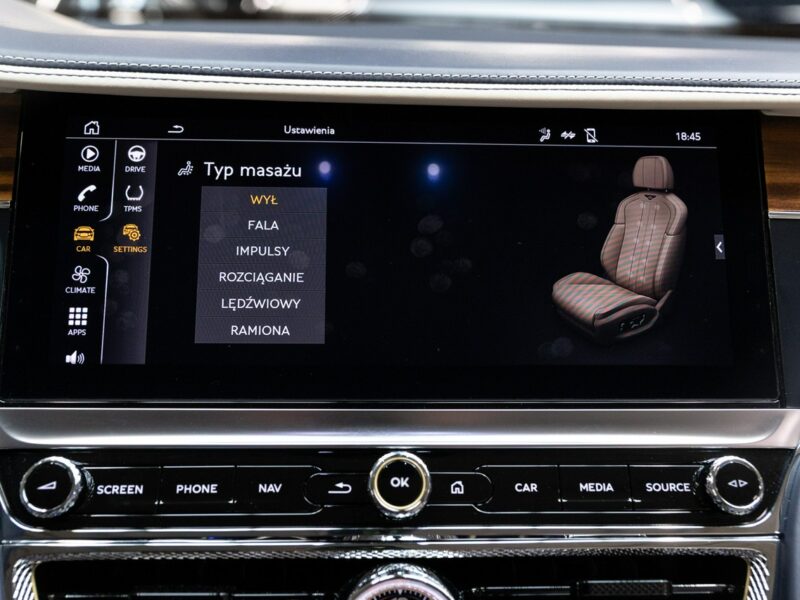 Bentley Continental Flying Spur V8. Gwarancja 04.2026. Bang & Olufsen. Head-Up. Masaże.