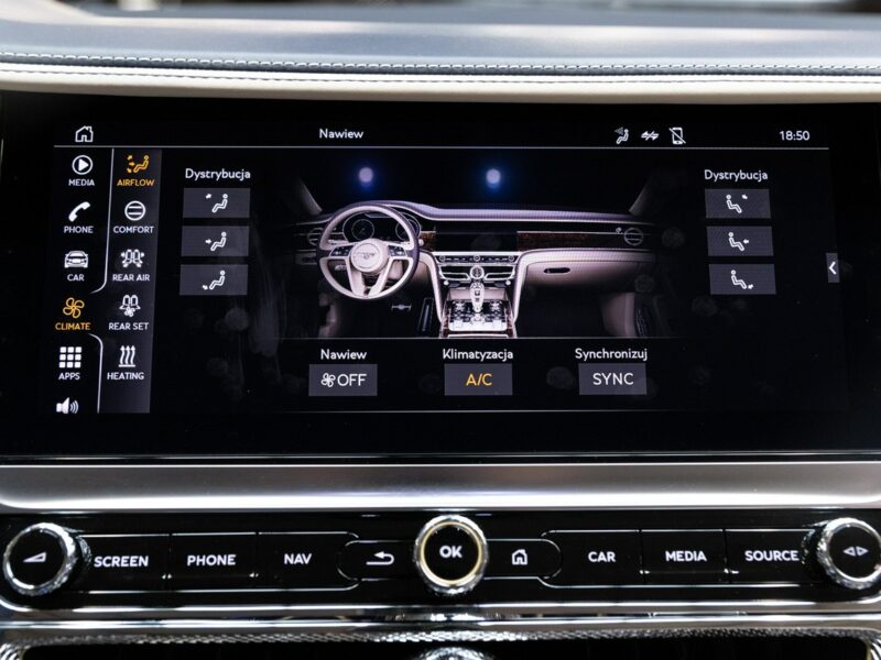 Bentley Continental Flying Spur V8. Gwarancja 04.2026. Bang & Olufsen. Head-Up. Masaże.