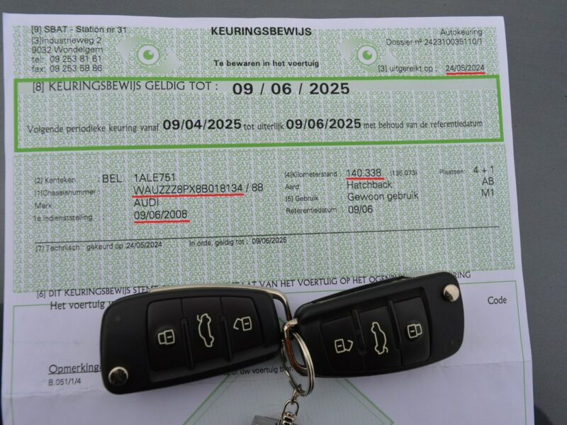 Audi A3 2.0 TDI BKD Bezwypadkowy Serwisowany w ASO Klimatronik143 tys.km. 8P (2003-2012)