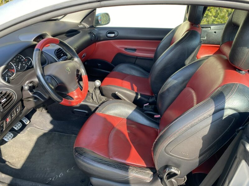 Peugeot 206 CC Symboliczny przebieg, skóry, zadbany stan auta, klimatronik, Clarion