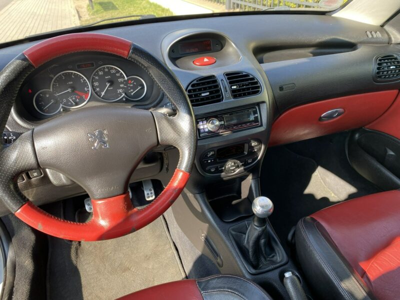 Peugeot 206 CC Symboliczny przebieg, skóry, zadbany stan auta, klimatronik, Clarion